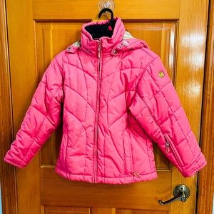 Bubblegum pink ski sweater.